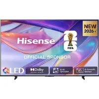 Hisense 85E7S SmartTV - 85 inch - 4K Hi-QLED - 2026 - Hi-QLED Colour - Dolby Vision Atmos - AI 4K Upscaler - AI Smooth Motion - Game Mode Plus - Filmmaker Mode