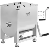 Vevor handmatige gastro-vleesmixer, 15 lbs (maximaal 6,8 kg) vleesverwerkingsapparaat, vleesmixer van roestvrij staal