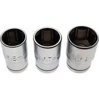 Kraftmann BGS Doppenset 1/2 15 - 17 - 19 mm 3 delig