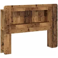 vidaXL Hoofdeinde Kast met opslag Oud hout Geconstrueerd hout