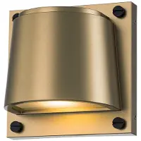 HINKLEY LED Wand Buitenlamp Scout | 8W 3000K 560Lm 30 | IP44 | Dimbaar | Painted Heritage Brass