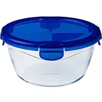Pyrex - Cook & Go Schaal Rond met Deksel 1,6 liter - Transparant
