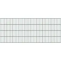 Alberts 642822 dubbelstaafmat hekwerk, kunststofgecoat, groen, hoogte 80 cm