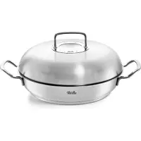 Fissler Original-Profi Collection serveerpan, 28 cm, met Novogrill en hoge deksel, artikelnummer 084-388-28-000/0, EAN-code 4009209379975