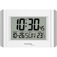 Technoline wekker - WS 8002 - 215x150x28mm - zilver/wit - TL-WS8002