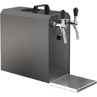Ich-zapfe Biertap - STREAM 50K - Afgiftesysteem bier met luchtpomp - Doorstroomkoeler - 2-lijns droge koeler, tot 55 liter / uur - BLACK EDITION
