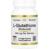 California Gold Nutrition , L-Glutathione (Reduced), 500 mg, 30 Veggie Capsules