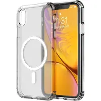 INF iPhone XR mobiele cover voor MagSafe oplader Transparant