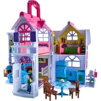 Kruzzel Opvouwbare Poppenhuis: Compact en Vol Speelplezier