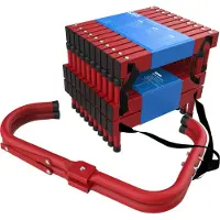 SAVS ESC-10S Vluchtladder 10 meter - 4 verdiepingen - Compacte brandtrap met instructie - Noodladder antikras - Vluchttouw - Brandtrapladder oprolbaar - Vluchttrap