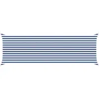 vidaXL Zonneschaduw Blauw en Wit 6 x 2 m 100% Polyester Oxford