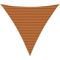 vidaXL Zonneschaduw Oranje en Bruin 5 x 5 x 5 m 100% Polyester Oxford