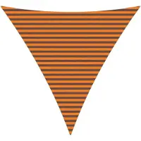 vidaXL Zonneschaduw Oranje en Bruin 4 x 4 x 4 m 100% Polyester Oxford