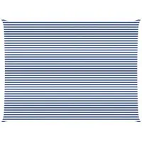 vidaXL Zonneschaduw Blauw en Wit 8 x 6 m 100% Polyester Oxford