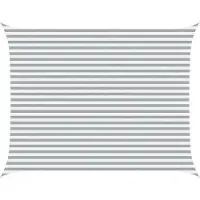 vidaXL Zonneschaduw Lichtgrijs en wit 3,5 x 4,5 m