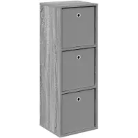 vidaXL Dressoir met lade Grijs Sonoma 35 x 32 x 99,5 cm