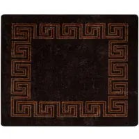 vidaXL Tapijt Runner MARSA Zwart 80 x 100 cm Polyester en PVC