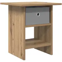 vidaXL Nachtkastje Artisan Eiken 41 x 40 x 45 cm Bewerkt hout