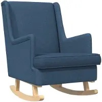 vidaXL Schommelstoel Blauw 62 x 80 x 85 cm Stof
