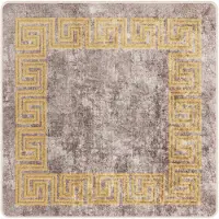 vidaXL Tapijt Runner MARSA Grijs 100 x 100 cm Polyester en PVC