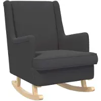 vidaXL Schommelstoel Donkergrijs 62 x 80 x 85 cm Bouclé