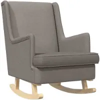 vidaXL Schommelstoel Taupe 62 x 80 x 85 cm Stof