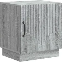 vidaXL Nachtkastje Grijs Sonoma 43 x 34,5 x 47 cm Bewerkt hout
