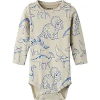 Name it Romper l/s - NbmHinos - Peyote - - 50 - Rompers Lange Mouw