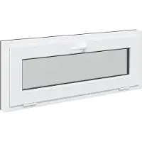 vidaXL Kelderraam RISOR 100 x 40 cm PVC en Glas Antracietkleurig