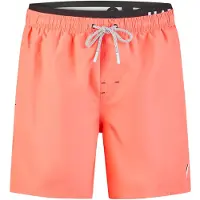 Happy Shorts Zwemshorts 'Double Waistband' neonrood