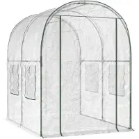 vidaXL Kweekhuis met frame 160 x 200 x 192,5 cm PVC Doorzichtig