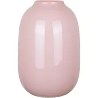 Mega Collections Bloemenvaas Oval Beauty - roze - glas - D17 x H25 cm