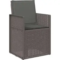 vidaXL Tuinstoelen 2 pcs Lichtgrijs en antracietkleurig PP