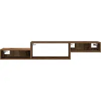 vidaXL Wand gemonteerd TV Kast Muurmontage Oud hout 150 x 28 x 26 cm