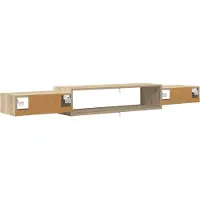 vidaXL Wand gemonteerd TV Kast Muurmontage Sonoma Eiken