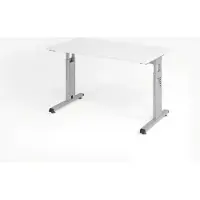 Hjh OFFICE PRO MEGA 612 S - Tafelhoogte I In hoogte verstelbaar Wit/Zilver