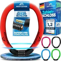 Nextcover Cijferslot - SafeSecure - 5-Cijferig - Kettingslot - Rood