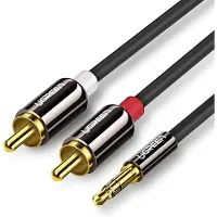 UGREEN Audiokabel 3,5 mm mini-jack - 2RCA 2 m zwart