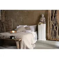 Passion for Linen Plaid Cleo Natural-240 x 280 cm