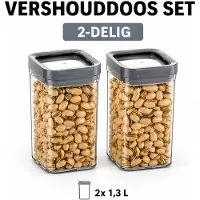 Curver - 2x Vershouddoos - 1,3L - Dry Food Storage -