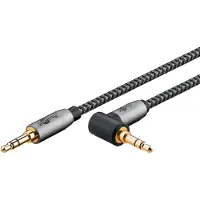 Goobay Plus 3,5mm Jack kabel | haaks | 1 meter