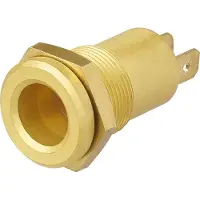 Proplus DIN inbouwstekker voor boordspanning, messing, autostekker, bevestigingsbuis, 12V