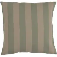 Garden Glory gestreept kussen Eucalyptusgroen-beige, 50x50 cm