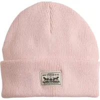 Levi's Dames Mutsen Womens Backpatch Beanie - Lichtroze - Maat ONESIZE