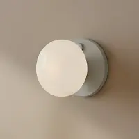 Aldex Wandlamp Flo, dimbaar, alu / grijs / zink, Woon-/ Eetkamer, metaal, Design, wandlamp