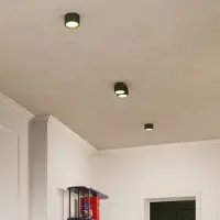 Sollux Plafondlamp , RIBLA, dimbare, Groen, Woonkamer, Aluminium