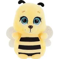 Keel Toys Knuffeldier kleine honingbij - zachte pluche - kwaliteit knuffels - geel/zwart - 14 cm - Knuffel boederijdiere