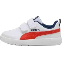Puma sneakers, model 397642-14, in de kleurencombinatie wit, felrood en perzischblauw, maat 33