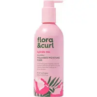 Flora & Curl Hydrate Me. Masker Rose Water Molasses Moisture Mask 300ml | Voor Krullend Haar