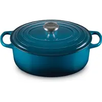 Le Creuset Braadpan Ovaal Signature 'Deep Teal' ø29cm / 4.7L